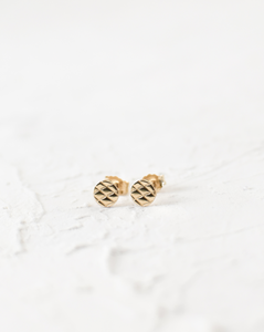 Quilted Disc Studs