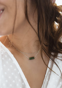 Jade Necklace | Cable Chain