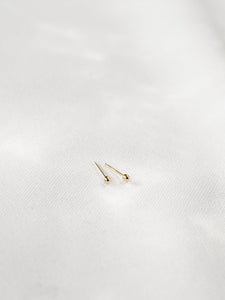 14k Solid Gold Stud Earrings - S W & S S