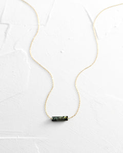 African Turquoise Bar Necklace