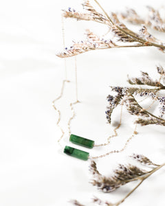 Jade Necklace | Cable Chain