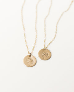 Spring Florals Collection ︱ 1/2” Disc Necklace
