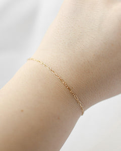Ivy︱Figaro Bracelet︱14k Gold fill - S W & S S
